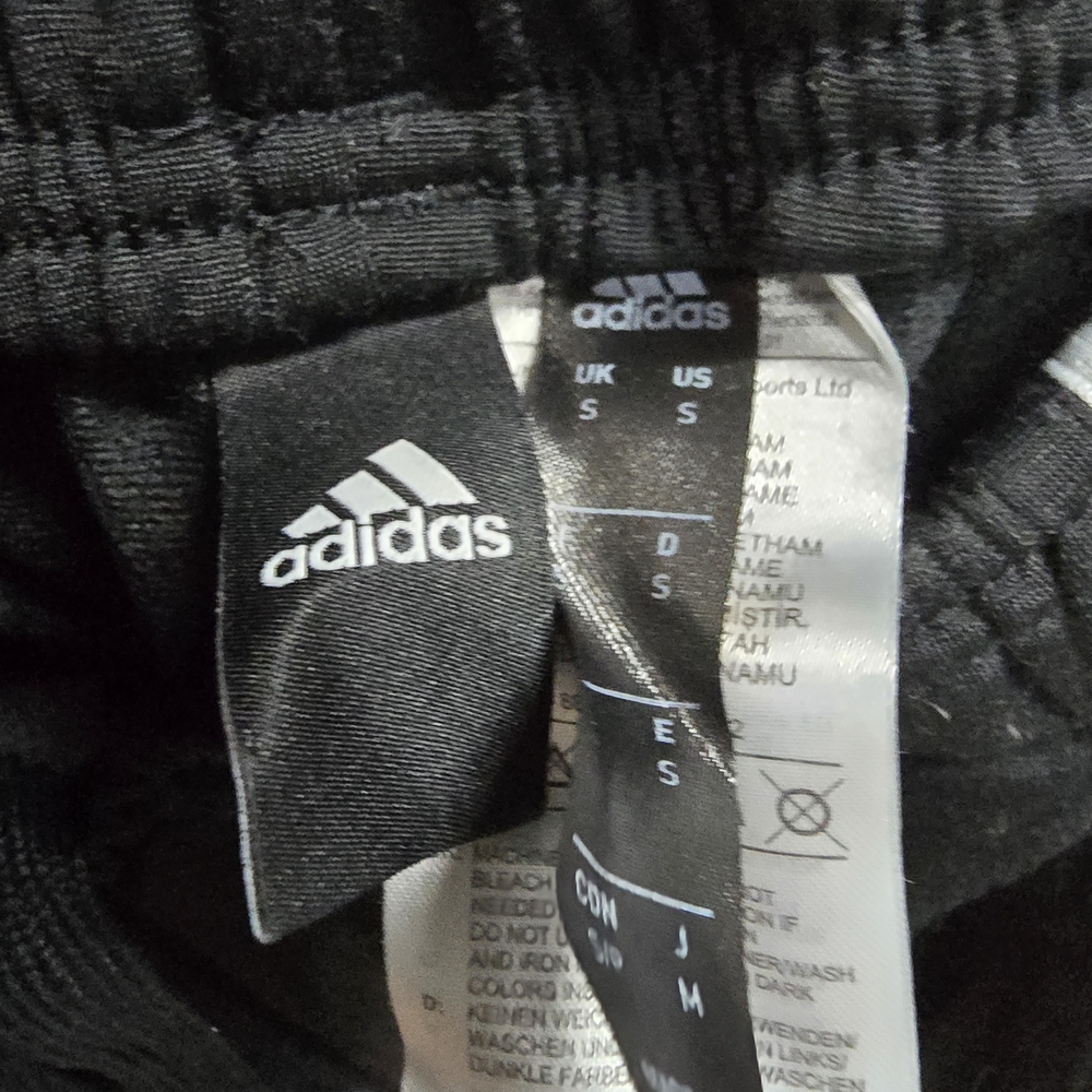 Adidas Black Track Pants with White Stripes - Picture 2 of 5
